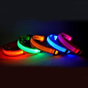 LED veiligheidshalsband voor honden – verstelbare nylon halsband met verlichting