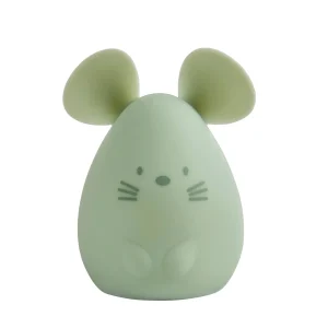 Nattou nachtlamp Muis Siliconen Groen 11cm